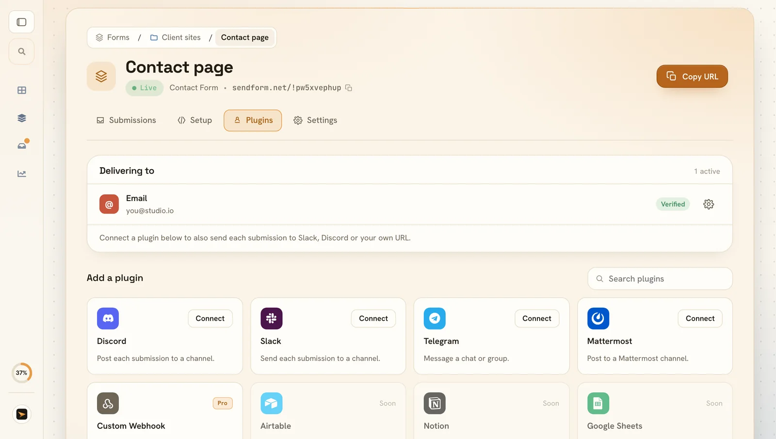 Send messages where you work